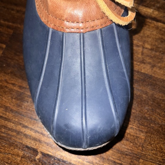 Sperry TopSider Cormorant STS94869 Brown Blue Slip-On Duck Boots Women's Size 7 - Picture 9 of 11
